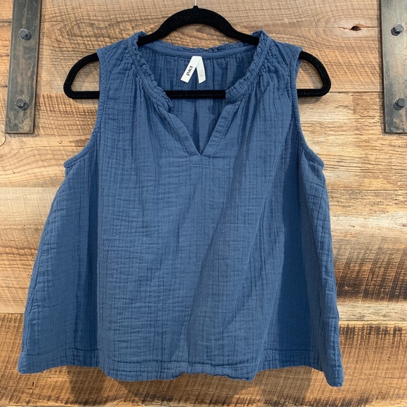 Pact Blue Tank Top - Picture 1 of 5